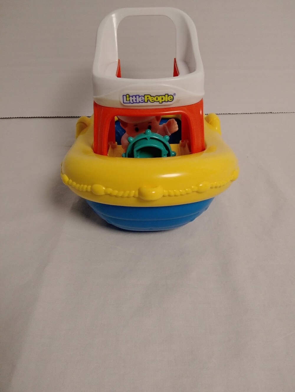 Fisher Price Little People Floaty Tug Boat With Sailor
